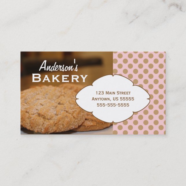 Cookies Photo Bakery Carte de visite (Devant)