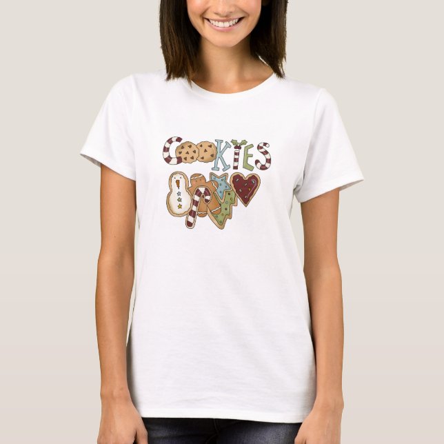 Cookies pour Père Noël Tshirts et cadeaux (Devant)