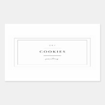 Cookies Stickers Étiquette alimentaire