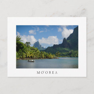 Cook's Bay, Moorea carte postale texte blanc