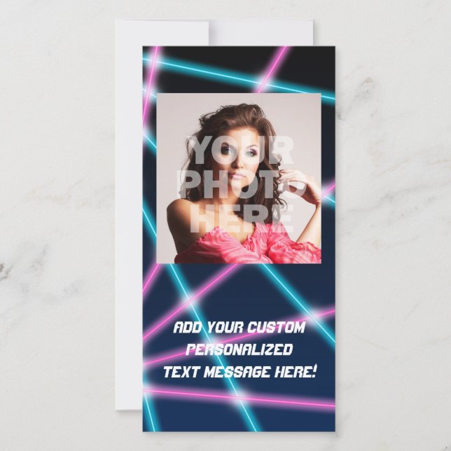 Cool 80s Laser Light Show Arrière - plan Retro Neo (Devant)