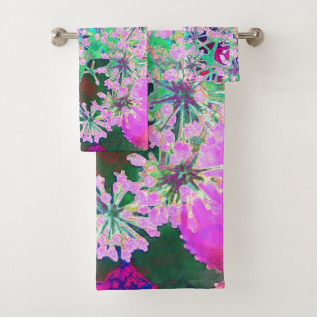 Cool Abstrait Retro Nature en rose et vert citron (En situation)