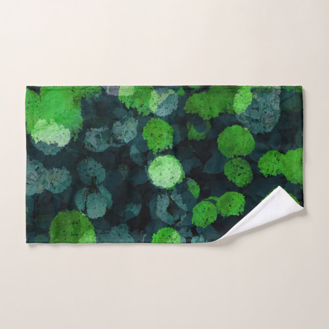 Cool, art unique floral / fleuriste motif (Serviette à main)