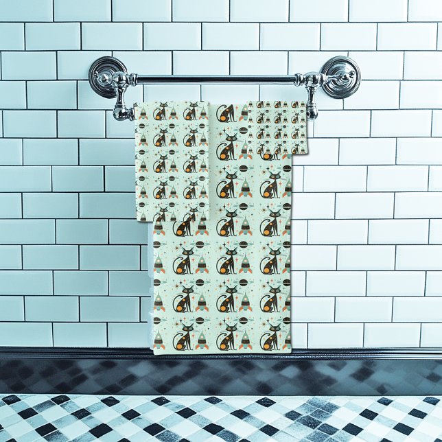 Cool Atomic Retro Chat vaisseau spatial Saturn Éto (Créateur téléchargé)