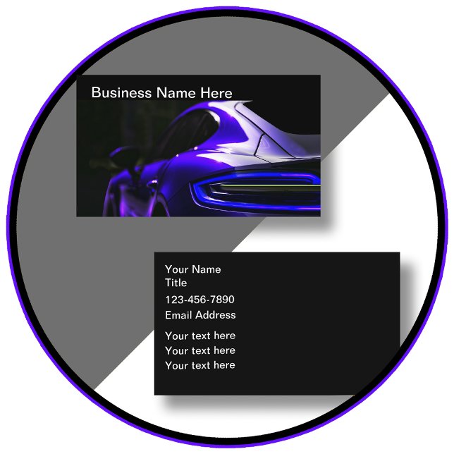 Cool Automotive Carte de visite unique (Créateur téléchargé)