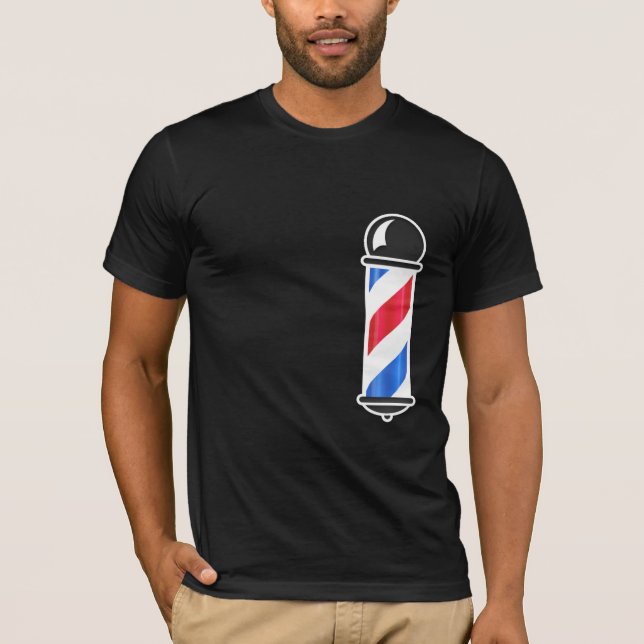 Cool barbier poteau drôle design t-shirt (Devant)