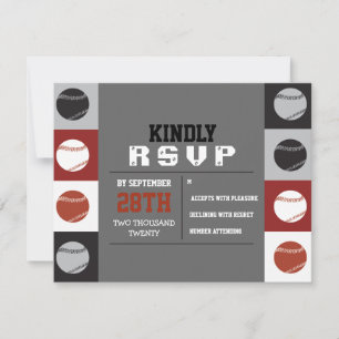 COOL BASEBALL Bar Mitzvah Répondre Carte RSVP
