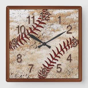 Cool Baseball Man Cave Décor Baseball HORLOGE