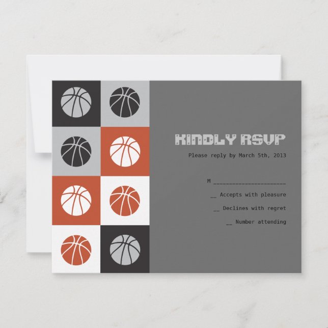 COOL BASKETBALL Bar Mitzvah Invitation (Devant)