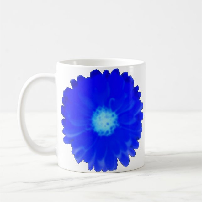Cool Blue Marigold Mug (Gauche)