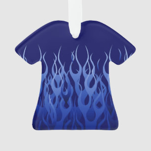 Cool Blue Racing Flames