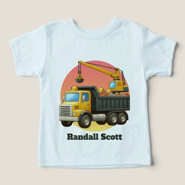 Cool Boys construction customizable  (Design Recto)