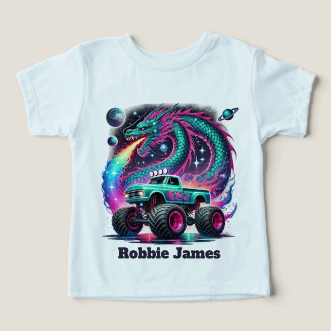 Cool boys monster truck customizable (Design Recto)