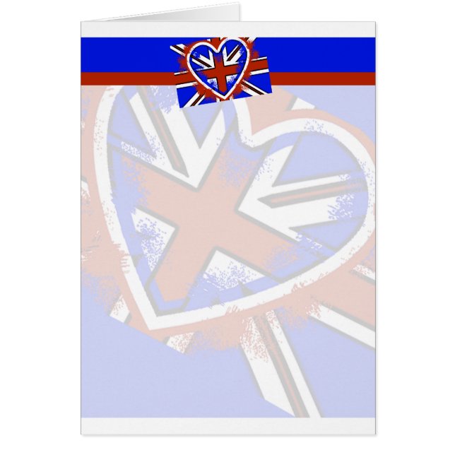 Cool British Flag Heart Design (Devant)
