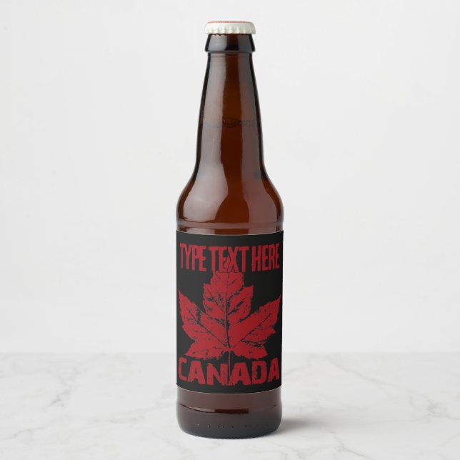 Cool Canada Bière Étiquettes Custom Canada Étiquet (Devant)