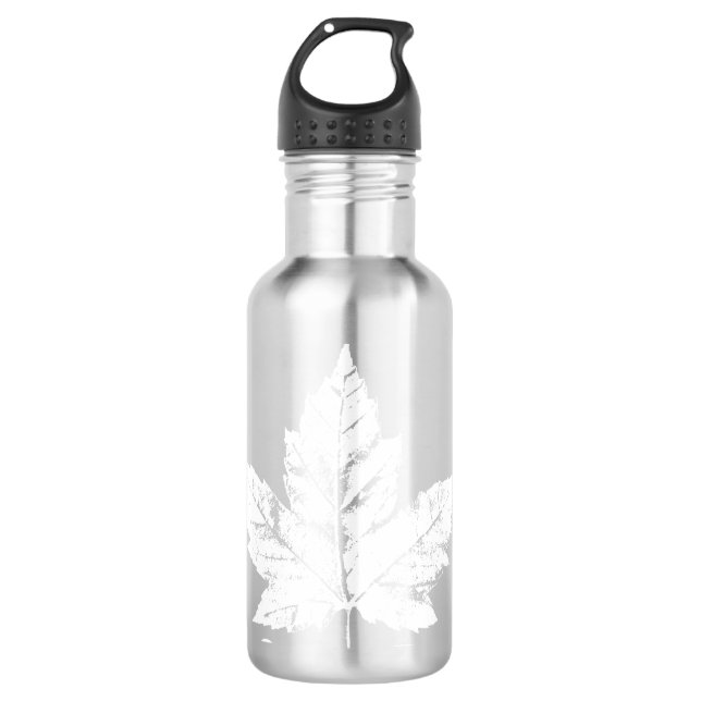 Cool Canada Bouteille d'eau Souvenir rétro en feui (Devant)