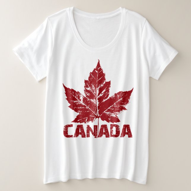 Cool Canada Chemise femmes Retro Canada Plus Taill (Design devant)