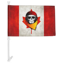 Cool Canada Drapeau de l'armée de crâne Extraordin