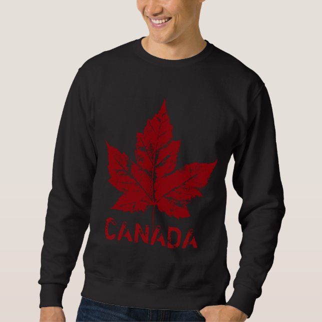 Cool Canada Sweatshirt Rétro Souvenir de feuilles  (Devant)