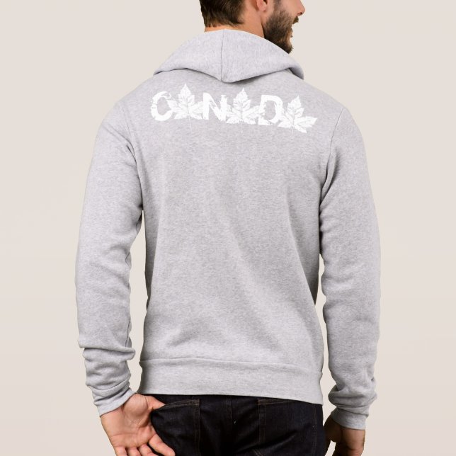 Cool Canada Veste Hommes Canada Sweat - shirt à ca (Dos)