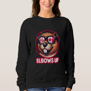 Cool canadien de castor coule vers le haut Drôle D