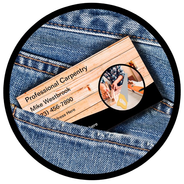 Cool Carpenter Carte de visite Design unique (Créateur téléchargé)