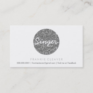 COOL CARTE DE VISITE bold spot argent effet partie