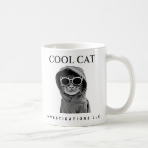 Cool Cat Investigations LLC mug (noir/blanc)