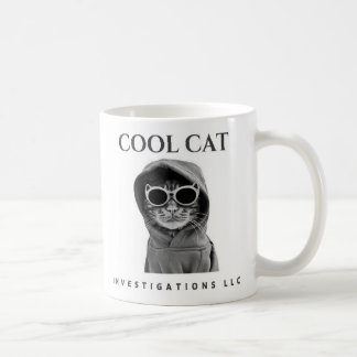 Cool Cat Investigations LLC mug (noir/blanc)