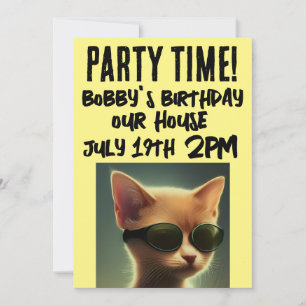 COOL CAT SCRIPT INVITATIONS ANNIVERSAIRES DE ENFAN
