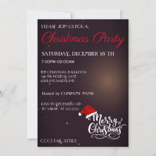 Cool, Chapeau de Père Noël tendance, Invitation de