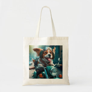Cool chien biker, sac fourre-tout chien de conduit