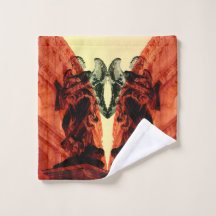 Cool collage moderne de Rome historique en rouge