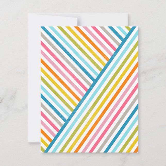 Cool coloré tendance deux façons à travers bandes (Devant)