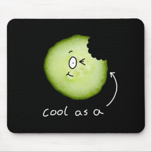 cool comme tapis de souris de concombre