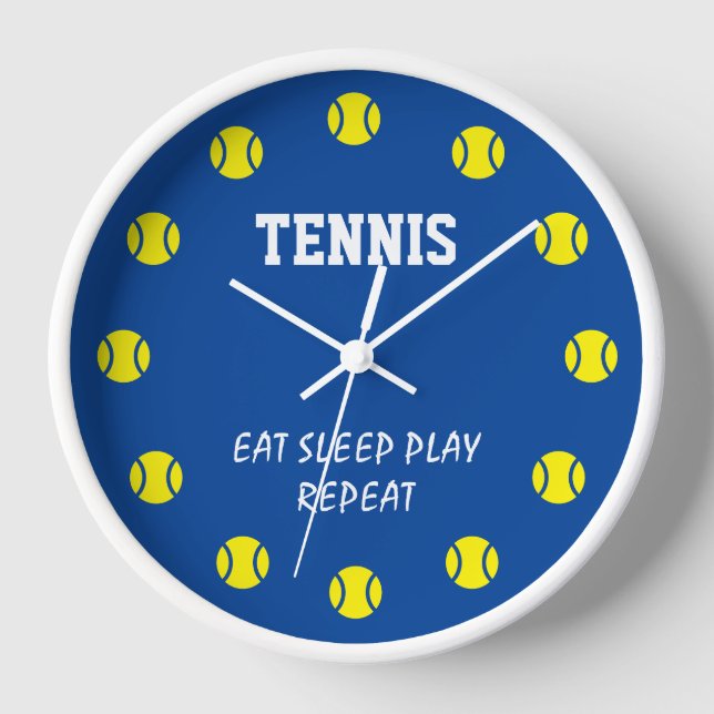 Cool coutume tennis balle cadran sport horloge (Recto)