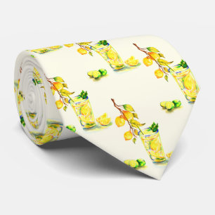 Cool de citrons frais Boire Cravate de fête d'été