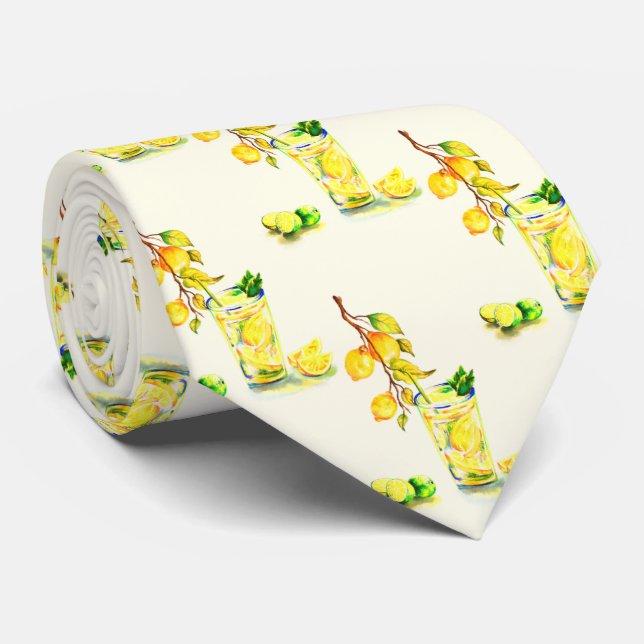 Cool de citrons frais Boire Cravate de fête d'été (Roulé)