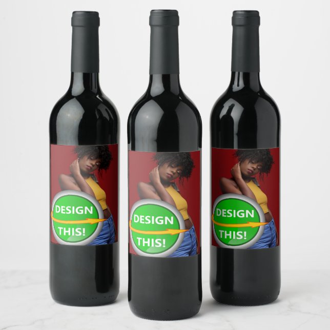 COOL ! Étiquettes de bouteilles de vin -8.9cm x 10 (Bouteilles)