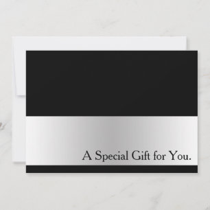 Cool Faux Silver Stripe Modern Cadeau Certificat