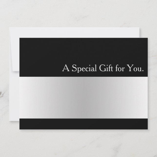 Cool Faux Silver Stripe Modern Cadeau Certificat (Devant)