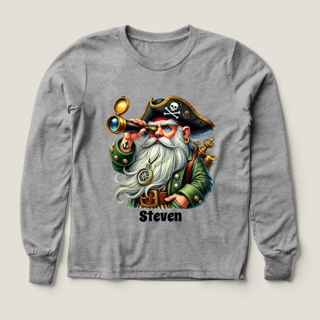 Cool garçons pirates amoureux ajouter le nom (Motif recto)