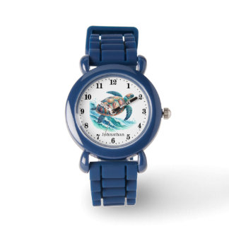 Cool garçons tortue de mer ajouter nom montre