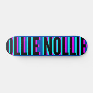 Cool Glitch Blue Ollie Nollie Pont de Skateboard
