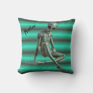 Cool Gray Alien Coussin