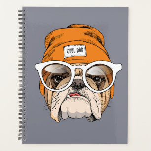 Cool Hipster Bulldog