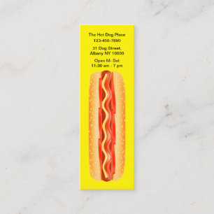 Cool Hot Dog Thème Compact Cartes de visite