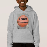 Cool I Love Basketball Fun Kids Shirt