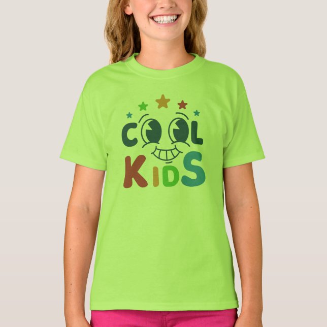 "Cool Kids Graphic T-Shirt - Amusant et élégant (Devant)