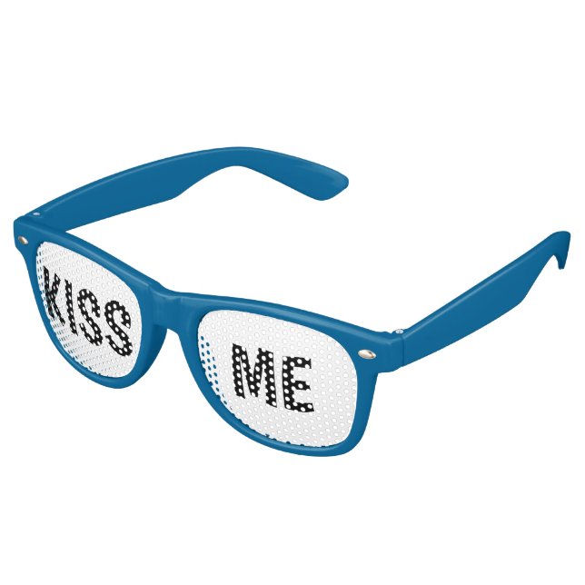 COOL ! 😎 Kiss Me Lunettes de soleil -Fun Party ou (Angulaire)